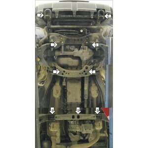 Защита Двигатель, Передний дифференциал, Коробка переключения передач, Радиатор, Раздаточная коробка Toyota Tundra ( 2016-2021 ) г. арт: 32508-2 photo5 Интернет магазин Автоаксессуаров Защита картера, МКПП, АКПП, РК, ТБ (Мотодор)