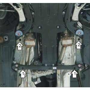 Защита Коробка переключения передач, Раздаточная коробка Volkswagen Touareg ( 2002-2006 ) г. арт: 32712-4 photo1 Интернет магазин Автоаксессуаров Защита картера, МКПП, АКПП, РК, ТБ (Мотодор)
