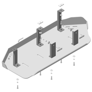 Кликните для увеличения изображения Защита Трубки кондиционера Volkswagen Transporter/Caravelle T6.1 ( 2020-2023 ) г. арт: 32722-2