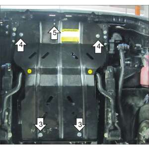 Защита Радиатор Hino 300 XZU 730 Euro 4 ( 2010- ) г. арт: 23302-3