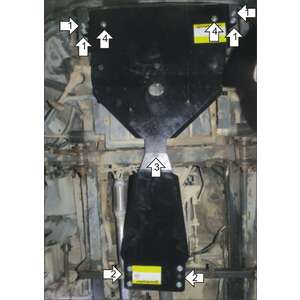 Кликните для увеличения изображения Защита Двигатель, Радиатор, Коробка переключения передач Iveco Daily ( 2014- ) г. арт: 26904-2