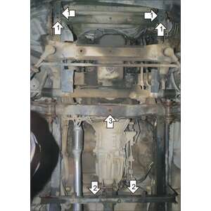 Кликните для увеличения изображения Защита Двигатель, Радиатор, Коробка переключения передач Iveco Daily ( 2014- ) г. арт: 26904-2