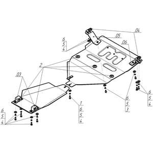 Кликните для увеличения изображения Защита Двигатель, Радиатор, Коробка переключения передач Iveco Daily ( 2014- ) г. арт: 26904-2