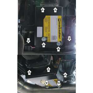 Кликните для увеличения изображения Защита Пневмогидроусилитель MAN TGX ( 2007-2021 ) г. арт: 24822-3