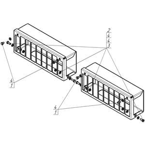 Защита Осветительные приборы Mercedes-benz Arocs ( 2020- ) г. арт: 21220-2