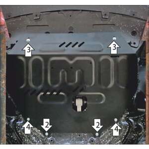 Защита Двигатель, Коробка переключения передач Changan UNI-S ( 2024- ) г. арт: 57204-2 photo1 Интернет магазин Автоаксессуаров Защита картера, МКПП, АКПП, РК, ТБ (Мотодор)