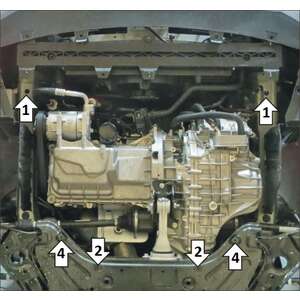 Защита Двигатель, Коробка переключения передач Changan UNI-S ( 2024- ) г. арт: 57204-2 photo2 Интернет магазин Автоаксессуаров Защита картера, МКПП, АКПП, РК, ТБ (Мотодор)