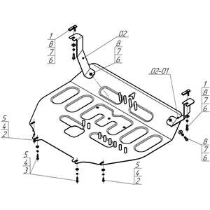 Защита Двигатель, Коробка переключения передач Changan UNI-S ( 2024- ) г. арт: 57204-2 photo3 Интернет магазин Автоаксессуаров Защита картера, МКПП, АКПП, РК, ТБ (Мотодор)