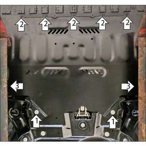 Защита Двигатель, Коробка переключения передач Changan UNI-V ( 2021- ) г. арт: 57208-2 photo1 Интернет магазин Автоаксессуаров Защита картера, МКПП, АКПП, РК, ТБ (Мотодор)