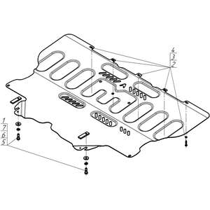 Защита Двигатель, Коробка переключения передач Changan UNI-V ( 2021- ) г. арт: 57208-2 photo3 Интернет магазин Автоаксессуаров Защита картера, МКПП, АКПП, РК, ТБ (Мотодор)