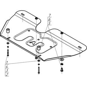 Кликните для увеличения изображения Защита Электроусилитель руля Gac M8 ( 2023- ) г. арт: 57803-3