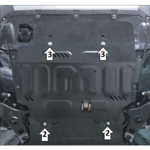 Защита Двигатель, Коробка переключения передач Geely Atlas Pro ( 2021- ) г. арт: 54203-2 photo1 Интернет магазин Автоаксессуаров Защита картера, МКПП, АКПП, РК, ТБ (Мотодор)