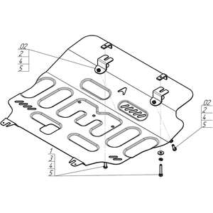 Защита Двигатель, Коробка переключения передач Geely Atlas Pro ( 2021- ) г. арт: 54203-2 photo3 Интернет магазин Автоаксессуаров Защита картера, МКПП, АКПП, РК, ТБ (Мотодор)