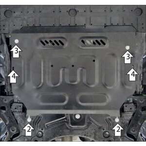 Кликните для увеличения изображения Защита Двигатель, Коробка переключения передач Geely Emgrand ( 2022- ) г. арт: 54204-2