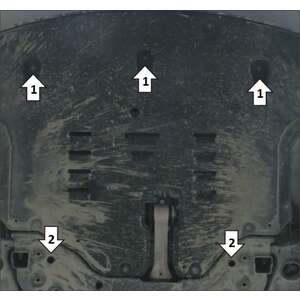 Защита Двигатель, Коробка переключения передач KIA Sorento Prime ( 2018-2020 ) г. арт: 51008-2 photo2 Интернет магазин Автоаксессуаров Защита картера, МКПП, АКПП, РК, ТБ (Мотодор)