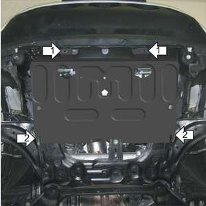 Защита Двигатель, Коробка переключения передач Nissan Juke ( 2013-2019 ) г. арт: 51409-2 photo1 Интернет магазин Автоаксессуаров Защита картера, МКПП, АКПП, РК, ТБ (Мотодор)