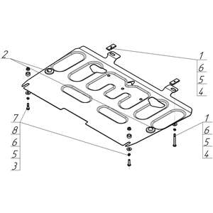 Защита Двигатель, Коробка переключения передач Nissan Juke ( 2013-2019 ) г. арт: 51409-2 photo3 Интернет магазин Автоаксессуаров Защита картера, МКПП, АКПП, РК, ТБ (Мотодор)