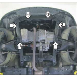 Защита Двигатель, Коробка переключения передач Renault Sandero Stepway ( 2014-2022 ) г. арт: 51706-11 photo2 Интернет магазин Автоаксессуаров Защита картера, МКПП, АКПП, РК, ТБ (Мотодор)