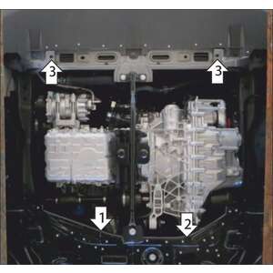 Кликните для увеличения изображения Защита Двигатель, Коробка переключения передач Soueast S07 ( 2024- ) г. арт: 59013-2