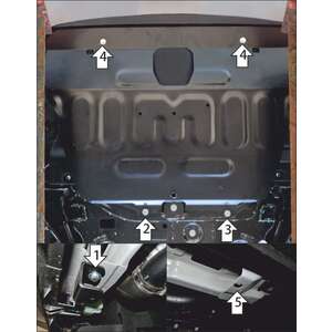 Кликните для увеличения изображения Защита Двигатель, Коробка переключения передач Soueast S09 ( 2024- ) г. арт: 59011-2