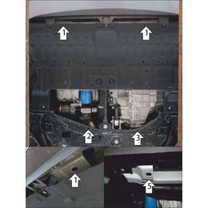 Кликните для увеличения изображения Защита Двигатель, Коробка переключения передач Soueast S09 ( 2024- ) г. арт: 59011-2