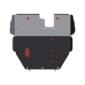 Кликните для увеличения изображения Защита картера и КПП - MITSUBISHI Mirage USA (1995 - 2000) г. ( арт: 14.0123 )