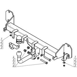 Фаркоп BMW X4 (g02) 2018- г. ( Хэтчбек ) арт: 90206-A photo5 Интернет магазин Автоаксессуаров Фаркопы, Тягово-сцепное устройство (ТСУ) (Мотодор)