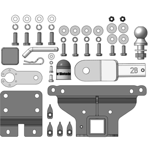 Фаркоп Haval H5 2023- г. ( универсал ) арт: 93121-E photo3 Интернет магазин Автоаксессуаров Фаркопы, Тягово-сцепное устройство (ТСУ) (Мотодор)