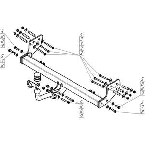 Фаркоп KGM Torres 2023- г. ( универсал ) арт: 92805-A photo5 Интернет магазин Автоаксессуаров Фаркопы, Тягово-сцепное устройство (ТСУ) (Мотодор)