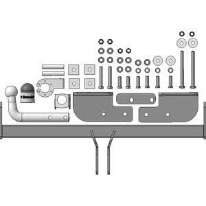 Фаркоп Lifan X70 2017-2021 г. ( Внедорожник ) арт: 94702-A photo3 Интернет магазин Автоаксессуаров Фаркопы, Тягово-сцепное устройство (ТСУ) (Мотодор)