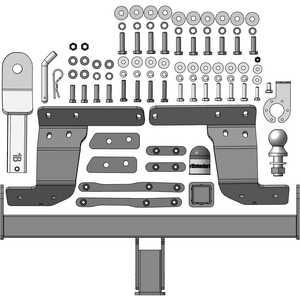 Фаркоп Mitsubishi Outlander IV 2022-2024 г. ( универсал ) арт: 91315-E photo3 Интернет магазин Автоаксессуаров Фаркопы, Тягово-сцепное устройство (ТСУ) (Мотодор)