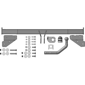 Фаркоп Solaris HC 2024- г. ( Хэтчбек ) арт: 90906-A photo3 Интернет магазин Автоаксессуаров Фаркопы, Тягово-сцепное устройство (ТСУ) (Мотодор)