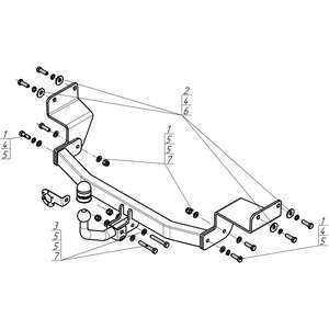 Фаркоп Solaris KRS 2024- г. ( Седан ) арт: 91013-A photo5 Интернет магазин Автоаксессуаров Фаркопы, Тягово-сцепное устройство (ТСУ) (Мотодор)