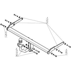 Фаркоп Suzuki Vitara 2015- г. ( универсал ) арт: 92402-A photo5 Интернет магазин Автоаксессуаров Фаркопы, Тягово-сцепное устройство (ТСУ) (Мотодор)