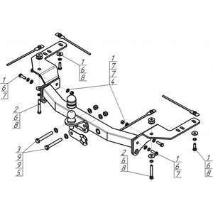 Фаркоп Toyota Land Cruiser 200 2012-2015 г. ( универсал ) арт: 92527-FE photo5 Интернет магазин Автоаксессуаров Фаркопы, Тягово-сцепное устройство (ТСУ) (Мотодор)