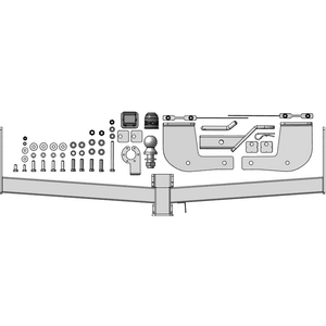 Фаркоп Honda Stepwgn 2015-2022 г. ( Вэн ) арт: ZH301E photo3 Интернет магазин Автоаксессуаров Фаркопы, Тягово-сцепное устройство (ТСУ) (Мотодор)