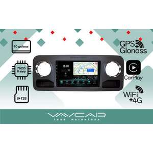 photo Штатная Магнитола для Mersedes Sprinter 2018+ (Android 13, 8 ядер UIS7862, 8+128Гб, SIM, QLED 1280x720)