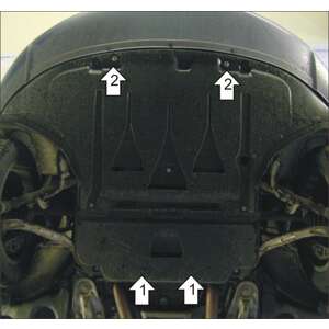 Защита Двигатель, Коробка переключения передач Audi A6 ( 2004-2008 ) г. арт: 70107 photo2 Интернет магазин Автоаксессуаров Защита картера, МКПП, АКПП, РК, ТБ (Мотодор)