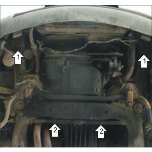 Защита Двигатель Audi A6 ( 1994-1997 ) г. арт: 00110-2 photo2 Интернет магазин Автоаксессуаров Защита картера, МКПП, АКПП, РК, ТБ (Мотодор)