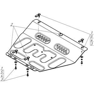 Защита Двигатель BMW 5 (e34) ( 1987-1995 ) г. арт: 70201 photo3 Интернет магазин Автоаксессуаров Защита картера, МКПП, АКПП, РК, ТБ (Мотодор)