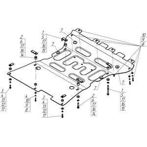 Защита Передний электромотор, Силовые провода Evolute I-Joy ( 2025- ) г. арт: 78614 photo3 Интернет магазин Автоаксессуаров Защита картера, МКПП, АКПП, РК, ТБ (Мотодор)