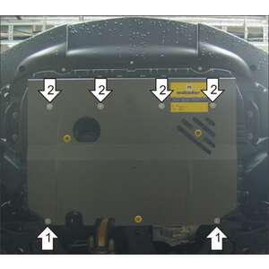 Защита Двигатель, Коробка переключения передач FIAT Sedici ( 2006-2013 ) г. арт: 70601 photo1 Интернет магазин Автоаксессуаров Защита картера, МКПП, АКПП, РК, ТБ (Мотодор)