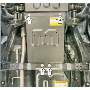 Защита Коробка переключения передач Foton Tunland G9 ( 2025- ) г. арт: 77505-2 photo1 Интернет магазин Автоаксессуаров Защита картера, МКПП, АКПП, РК, ТБ (Мотодор)