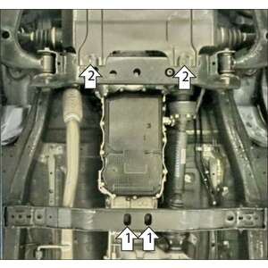 Защита Коробка переключения передач Foton Tunland G9 ( 2025- ) г. арт: 77505-2 photo2 Интернет магазин Автоаксессуаров Защита картера, МКПП, АКПП, РК, ТБ (Мотодор)