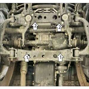 Защита Двигатель, Передний дифференциал Foton Tunland G9 ( 2025- ) г. арт: 77504-2 photo2 Интернет магазин Автоаксессуаров Защита картера, МКПП, АКПП, РК, ТБ (Мотодор)