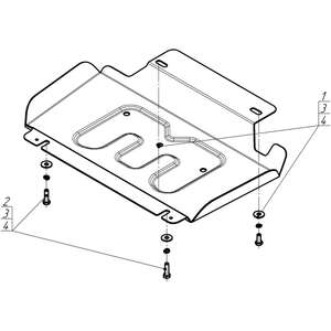 Защита Двигатель, Передний дифференциал Foton Tunland G9 ( 2025- ) г. арт: 77504-2 photo3 Интернет магазин Автоаксессуаров Защита картера, МКПП, АКПП, РК, ТБ (Мотодор)