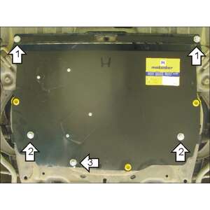 Защита Двигатель, Коробка переключения передач Honda Civic VIII ( 2005-2012 ) г. арт: 70815 photo1 Интернет магазин Автоаксессуаров Защита картера, МКПП, АКПП, РК, ТБ (Мотодор)