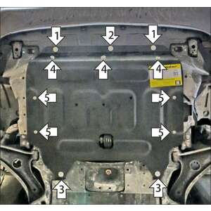 Защита Двигатель, Коробка переключения передач Honda Freed ( 2016-2024 ) г. арт: 70819 photo1 Интернет магазин Автоаксессуаров Защита картера, МКПП, АКПП, РК, ТБ (Мотодор)