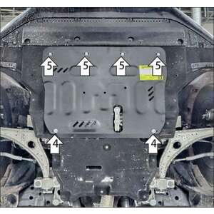 Защита Двигатель, Коробка переключения передач Hongqi H6 ( 2023- ) г. арт: 73908-2 photo1 Интернет магазин Автоаксессуаров Защита картера, МКПП, АКПП, РК, ТБ (Мотодор)