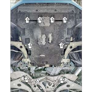 Защита Двигатель, Коробка переключения передач Hongqi Hs3 ( 2024- ) г. арт: 73908-3 photo2 Интернет магазин Автоаксессуаров Защита картера, МКПП, АКПП, РК, ТБ (Мотодор)